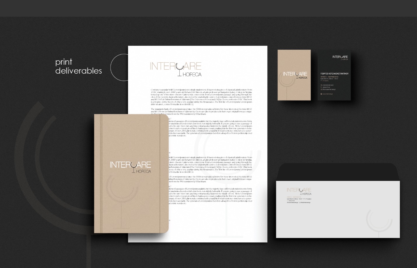 Intercare print deliverables