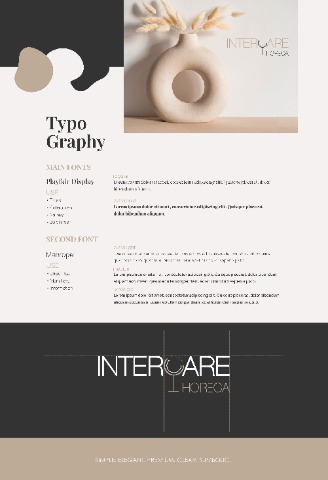 Intercare color palette & logo