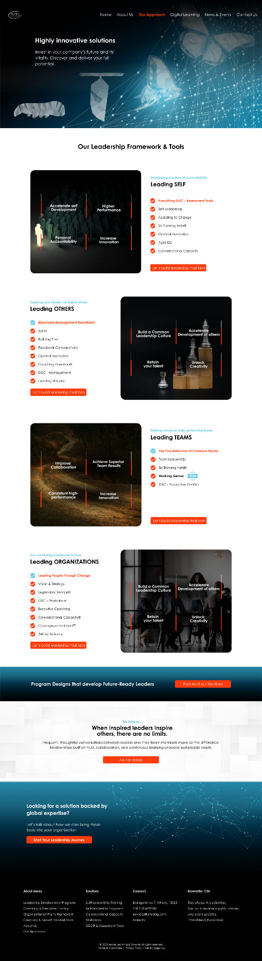 Amnis Our Approach page